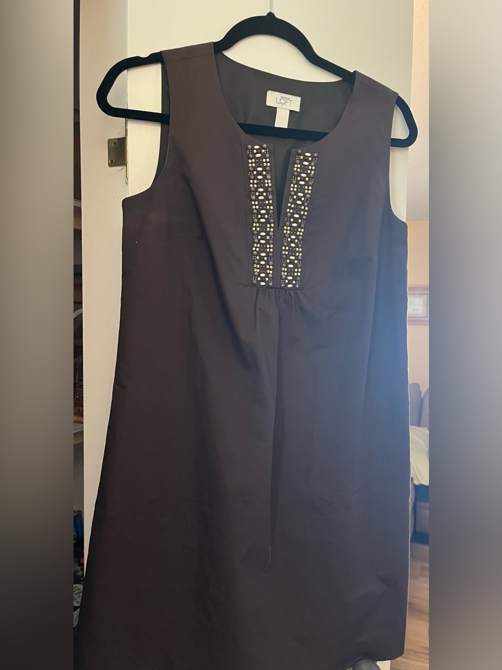 Ann Taylor LOFT Women's Size 6 chocolate brown shift